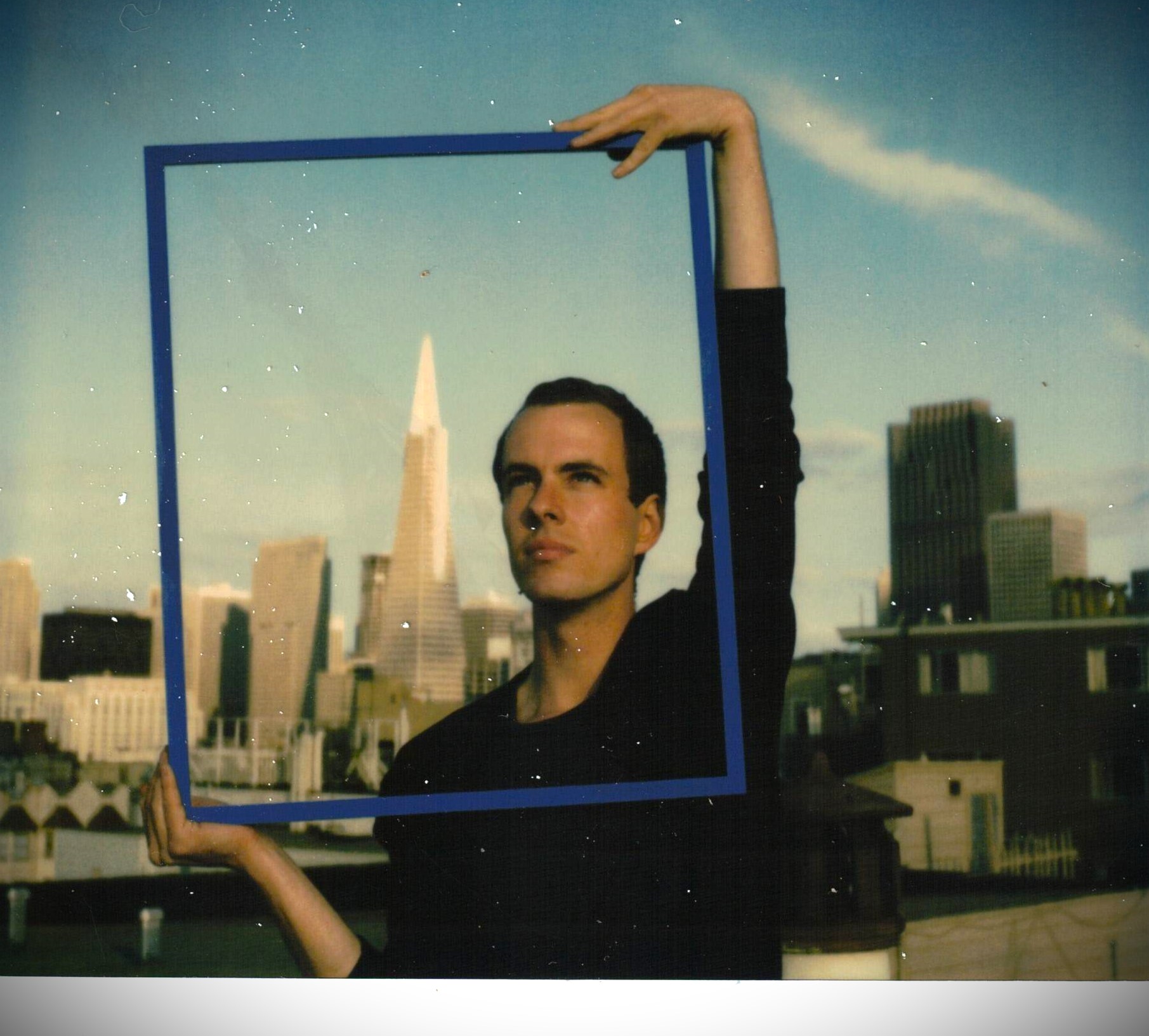 1984c - Randy with Veg on Mason Street rooftop